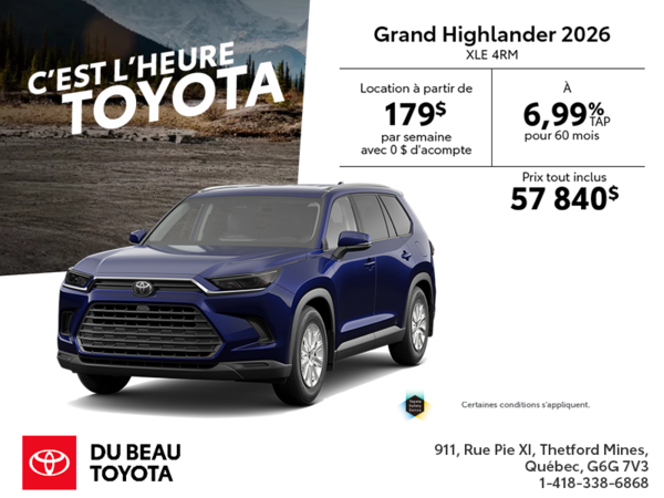 Toyota Grand Highlander 2026