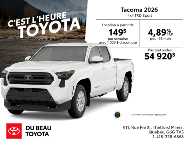 Toyota Tacoma 2026