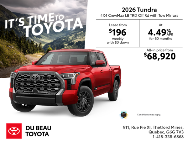 2026 Toyota Tundra