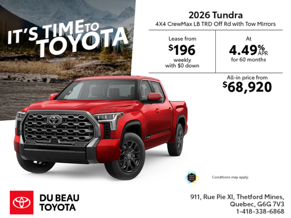 2026 Toyota Tundra