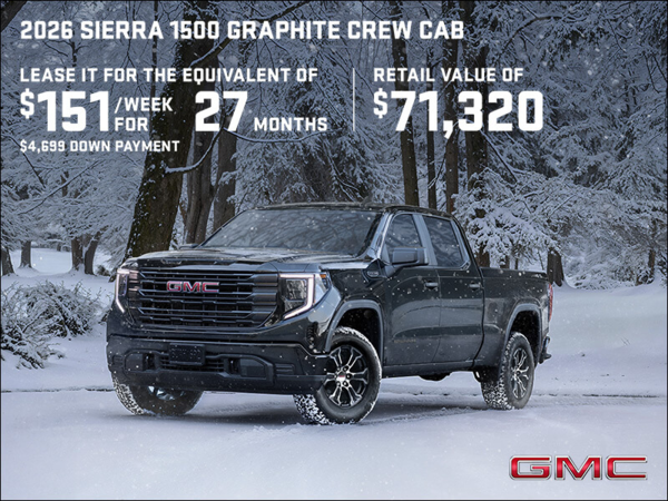 The 2026 GMC Sierra 1500 Graphite