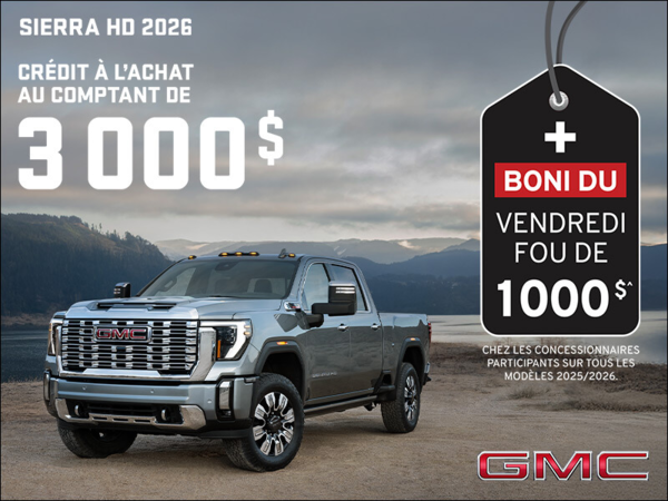 Le GMC Sierra HD 2026