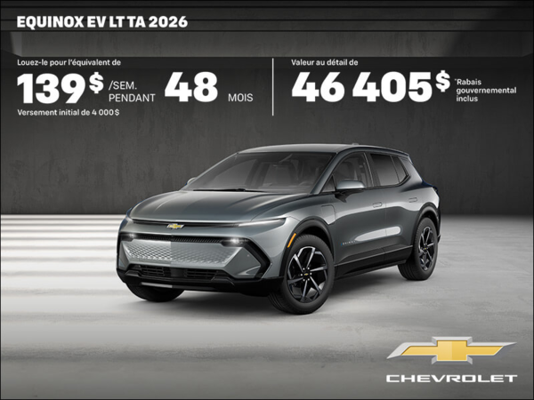 Procurez-vous le Chevrolet Equinox EV 2026