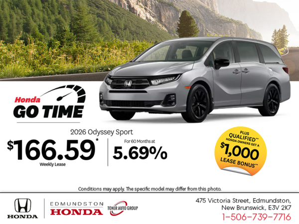 Get the 2026 Honda Odyssey!