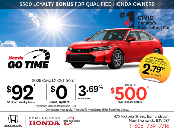 Get the 2026 Honda Civic!
