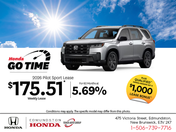 Get the 2026 Honda Pilot!