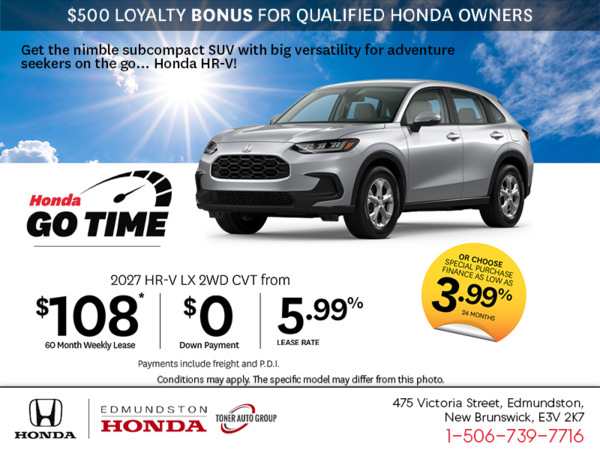 Get the 2027 Honda HR-V!
