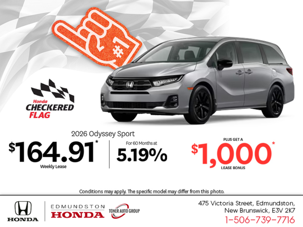 Get the 2026 Honda Odyssey!