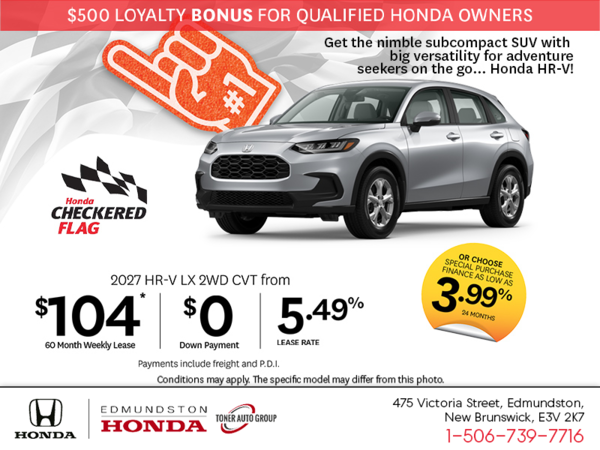 Get the 2027 Honda HR-V!