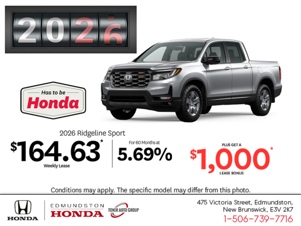 2026 Honda Ridgeline