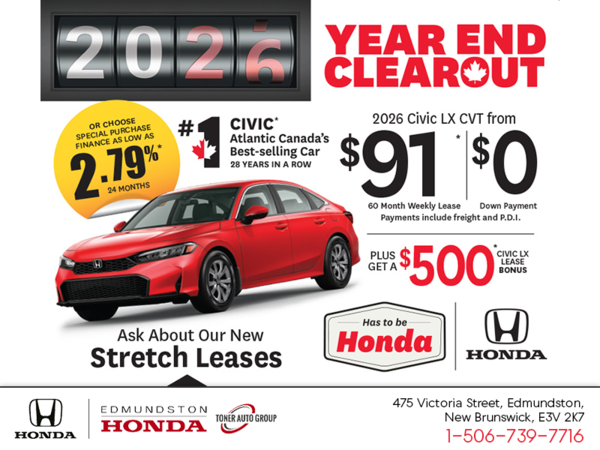 Get the 2026 Honda Civic!
