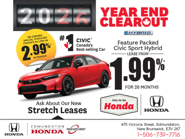 Get the 2026 Honda Civic Sport Hybrid!