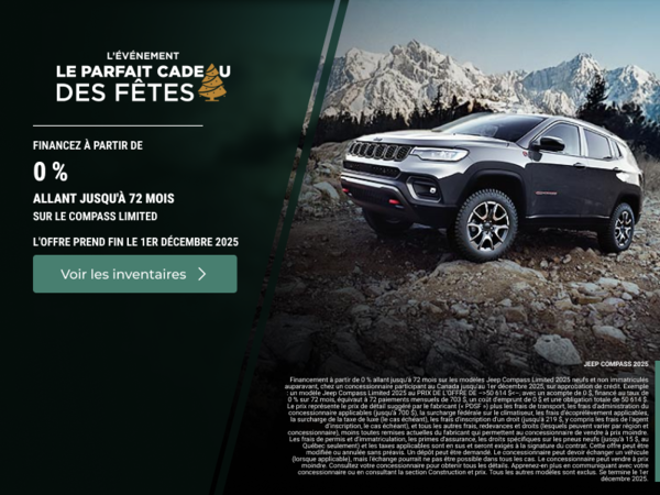 L'événement mensuel de Jeep