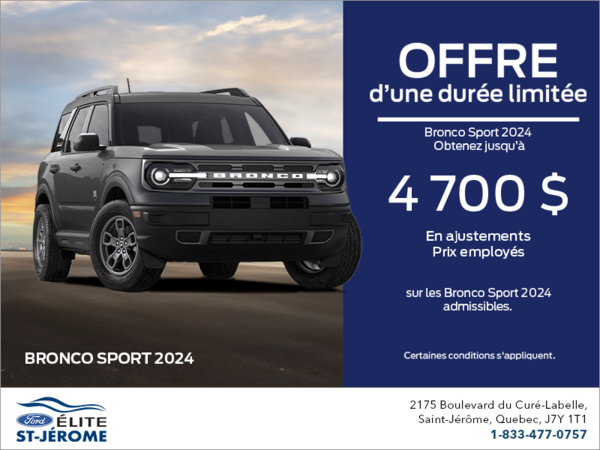 Ford Bronco Sport 2024 !