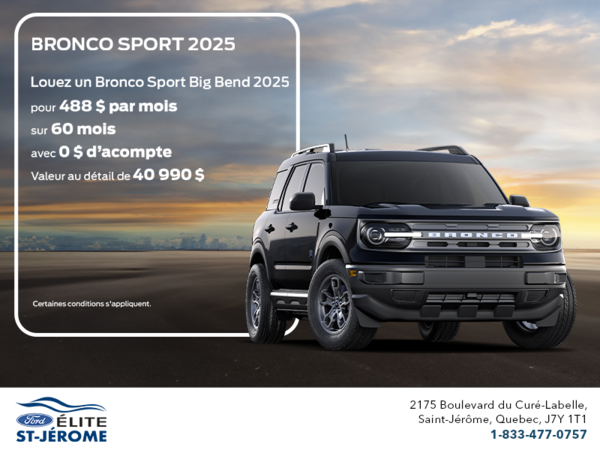Ford Bronco Sport 2025