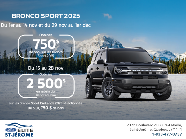 Ford Bronco Sport 2025