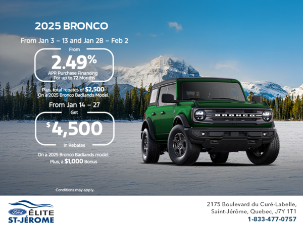2025 Ford Bronco