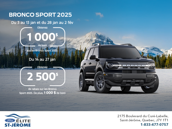 Ford Bronco Sport 2025