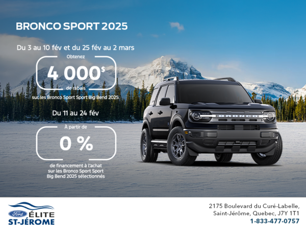 Ford Bronco Sport 2025