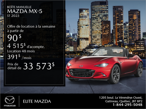 Procurez-vous le Mazda MX-5 2023!