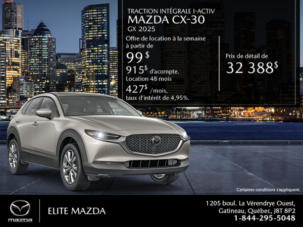 Procurez-vous le Mazda Cx-30 2025