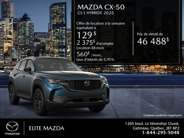 Procurez-vous le Mazda Cx-50 Hybride 2025