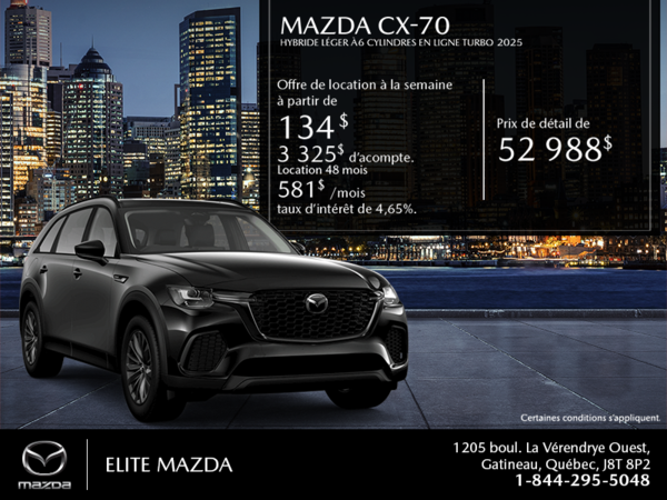 Procurez-vous le Mazda Cx-70 Mhev 2025