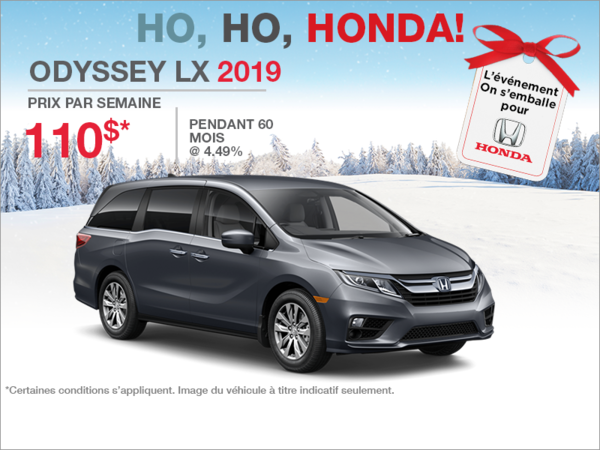 Louez la Honda Odyssey 2019!