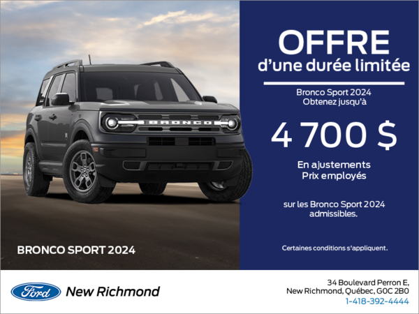 Ford Bronco Sport 2024 !