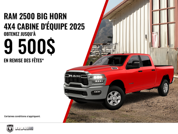 Procurez-vous le RAM 2500 2025