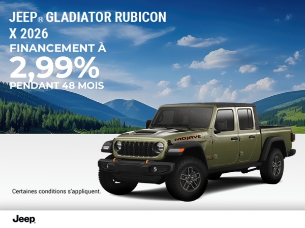 Conduisez un Jeep Gladiator 2026!