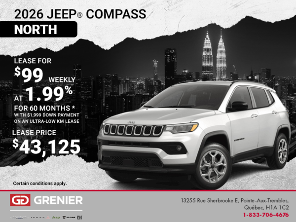 Get the 2026 Jeep Compass!