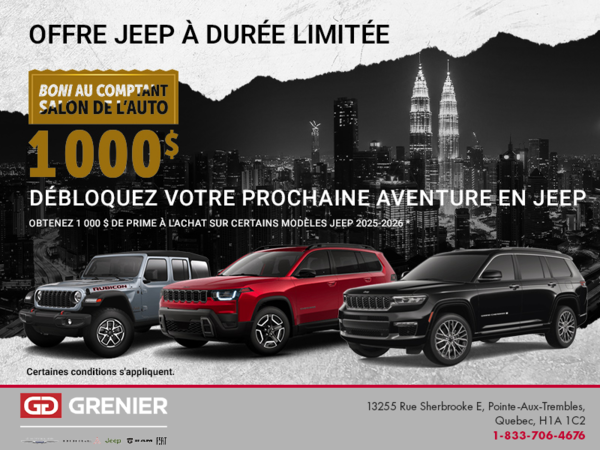 L'événement mensuel de Jeep