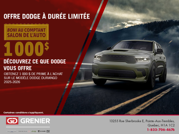 L'événement mensuel Dodge