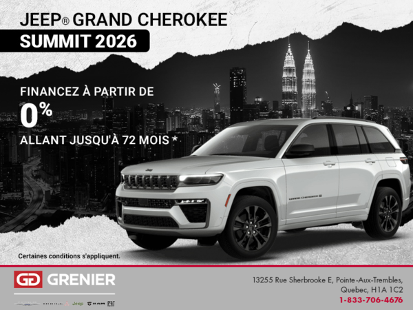 Conduisez un Jeep Cherokee 2026!