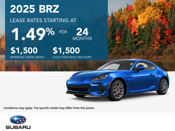 Get the 2025 Subaru BRZ Today!