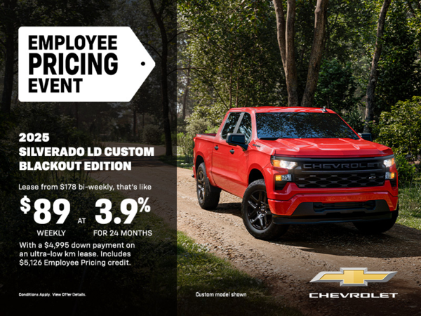 The 2025 Chevrolet Silverado LD Custom Blackout Edition