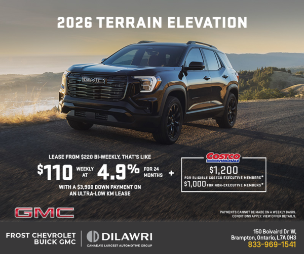 The 2026 GMC Terrain Elevation