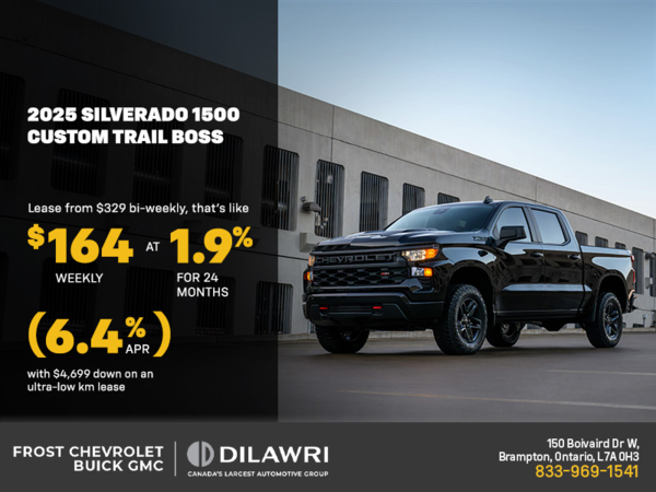 Get the 2025 Chevrolet Silverado 1500 Custom Trail Boss