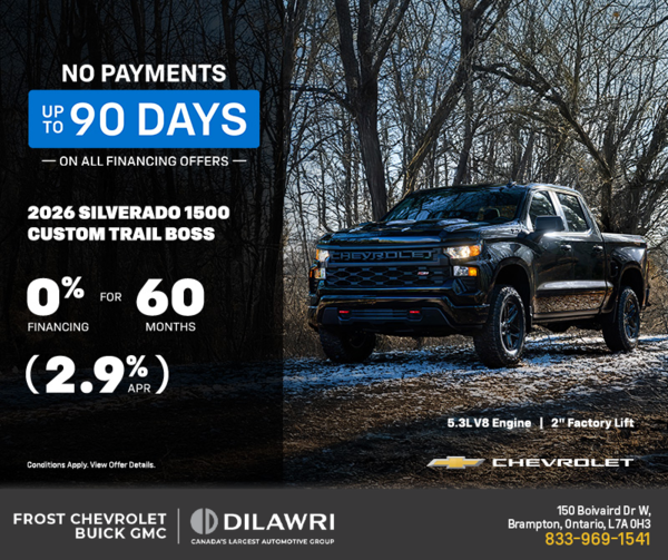 Get the 2026 Chevrolet Silverado 1500 Custom Trail Boss