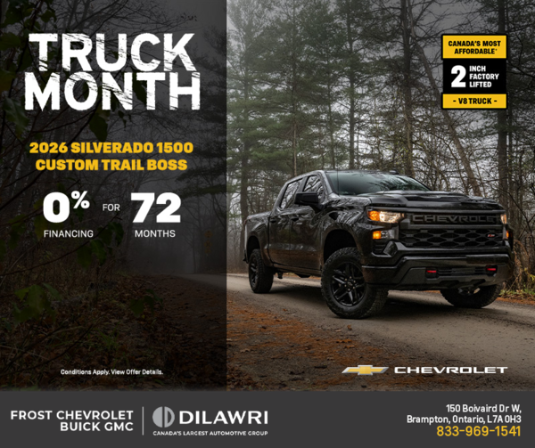 Get the 2026 Chevrolet Silverado 1500 Custom Trail Boss