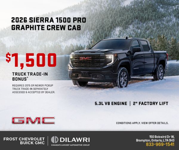 The 2026 GMC Sierra 1500 Pro Graphite Crew Cab