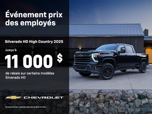 Le Chevrolet Silverado Heavy Duty 2025