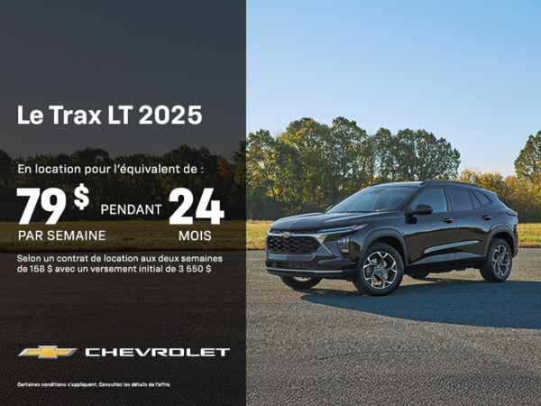 Procurez-vous le Chevrolet Trax 2025