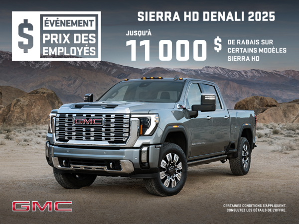 Le GMC Sierra Heavy Duty 2025