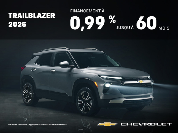 Procurez-vous le Chevrolet Trailblazer 2025