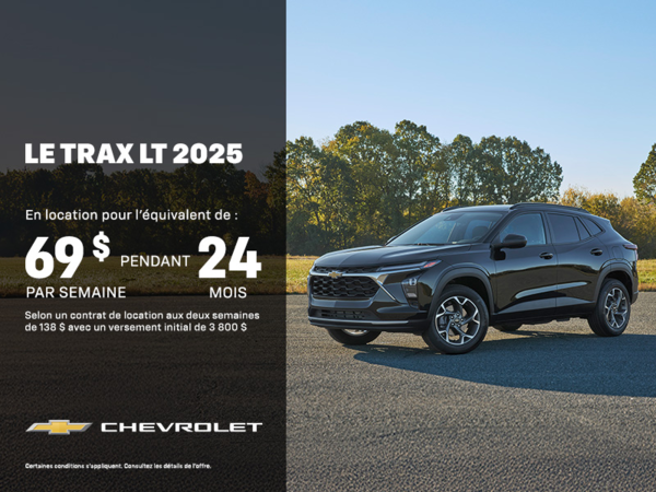 Procurez-vous le Chevrolet Trax 2025