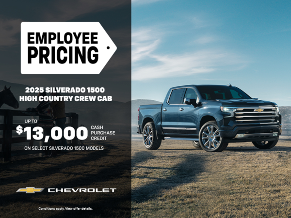 Get the 2025 Chevrolet Silverado 1500 High Country Crew Cab
