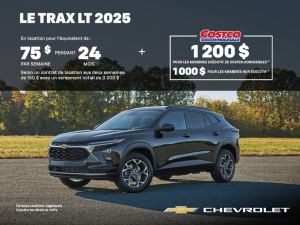 Procurez-vous le Chevrolet Trax 2025