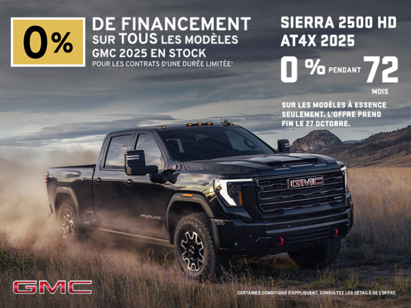 Le GMC Sierra 2500 HD ATX 2025